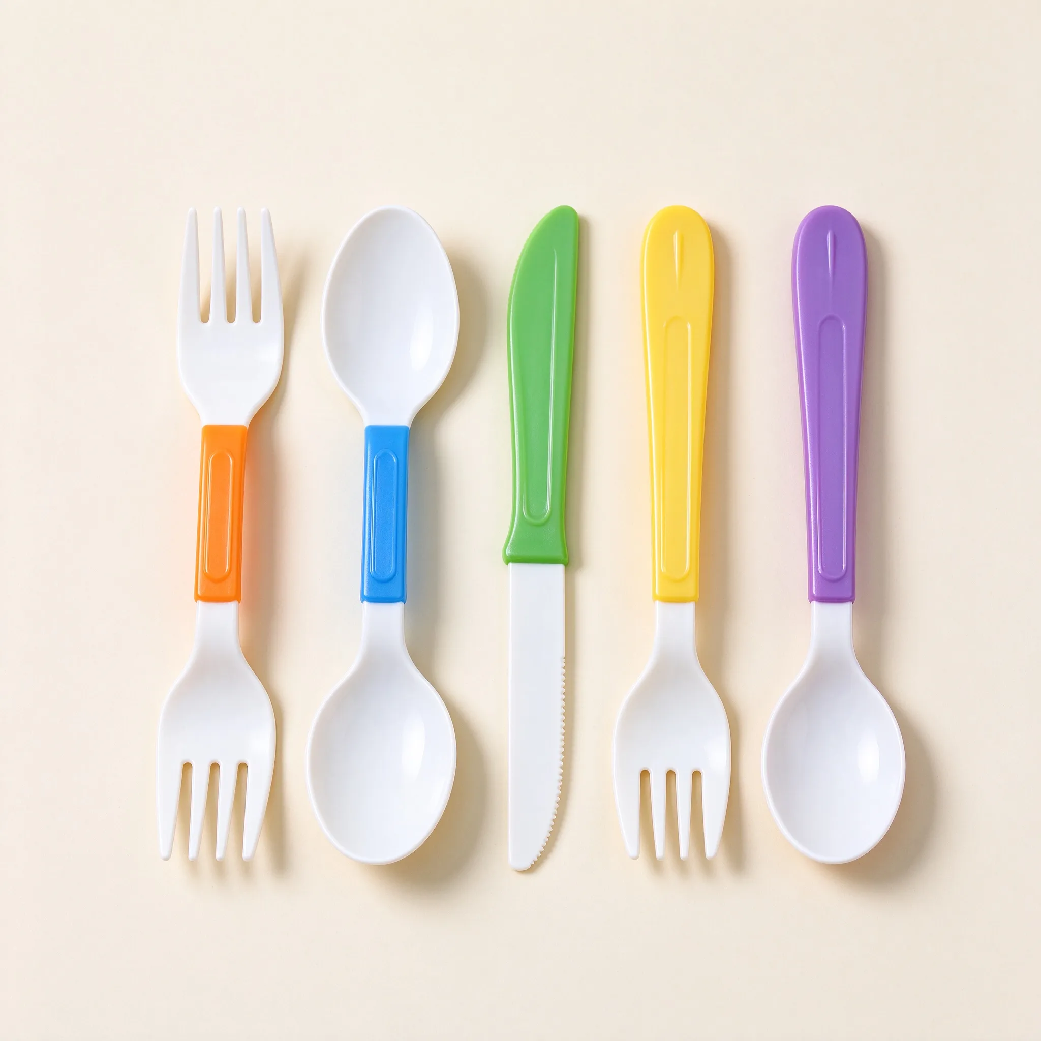 Colored-Handle Cutlery Set