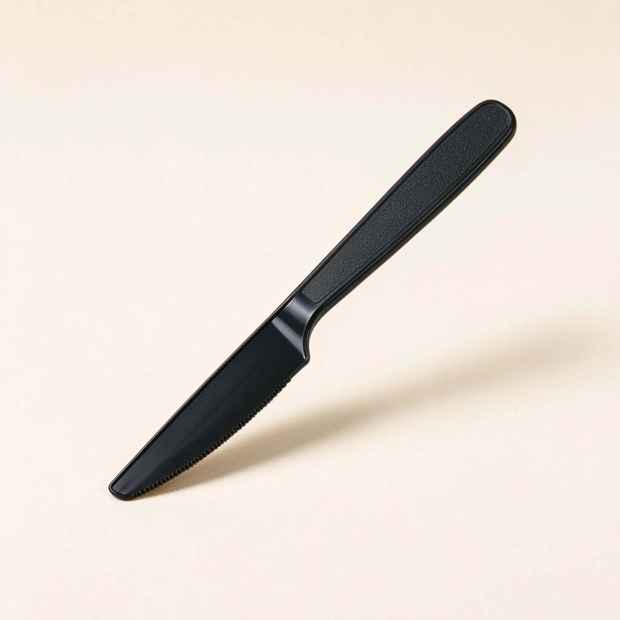 Matte Black Serrated Knife
