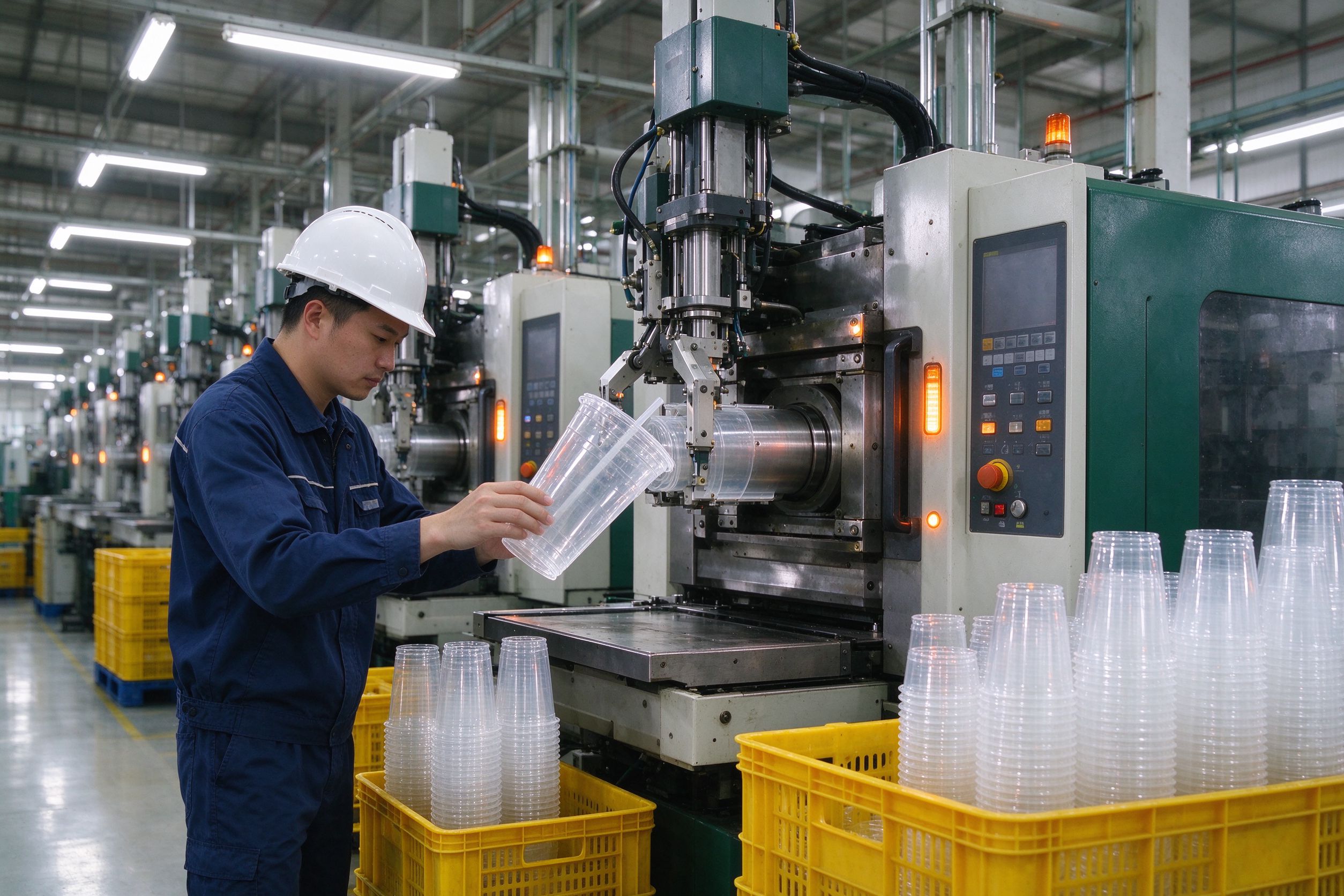 Injection molding lines running in-house