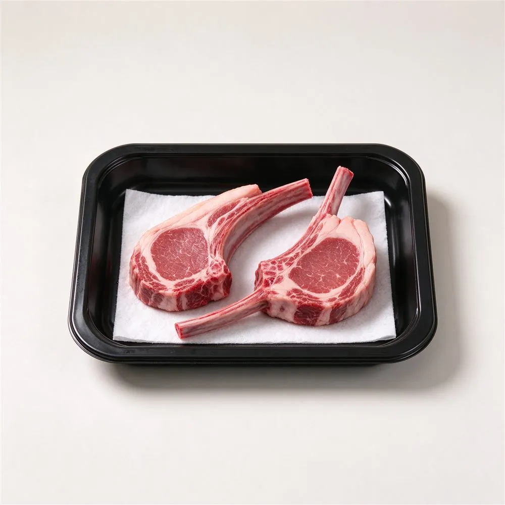 Lamb Chops Black Tray