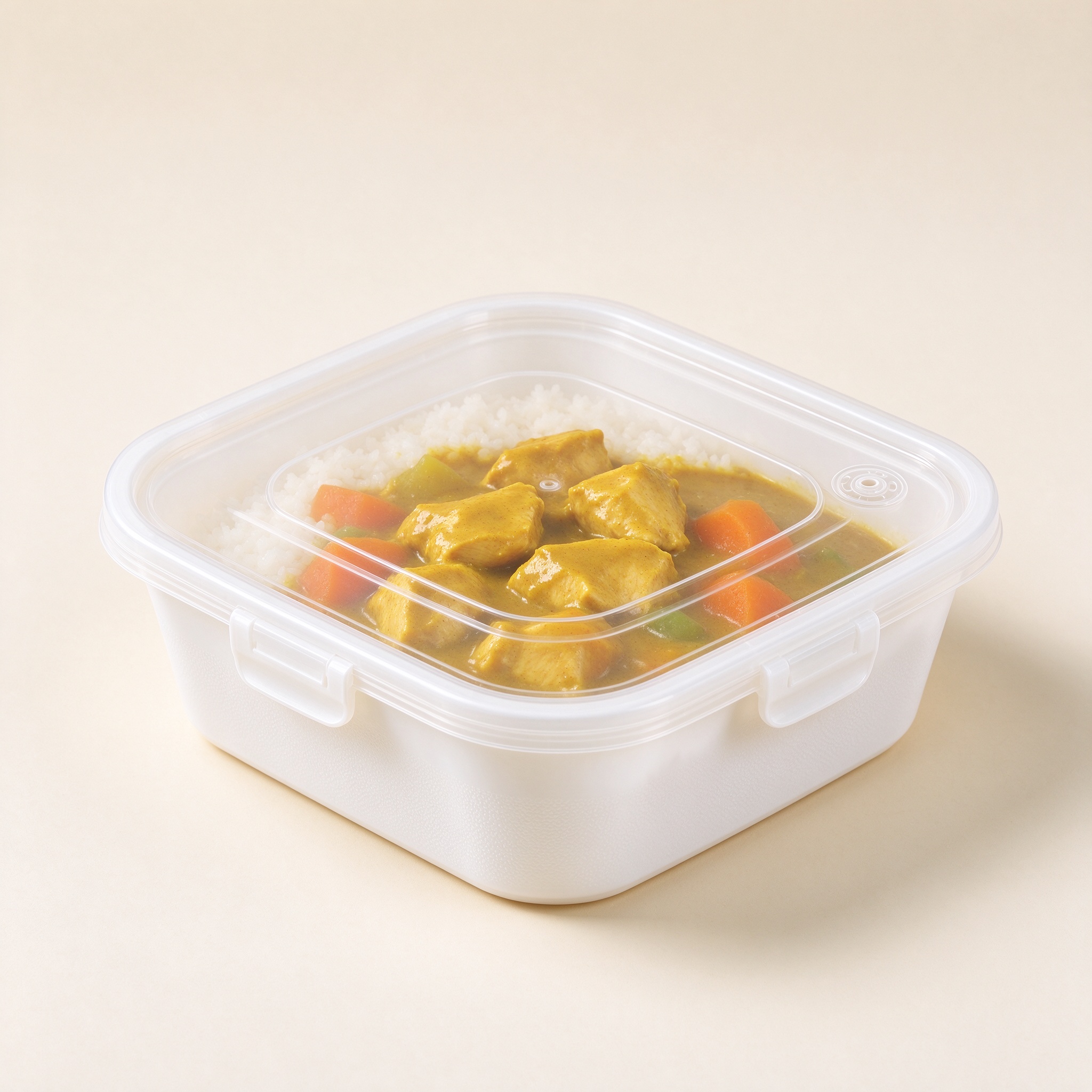 Starch Steam-Vent Microwave Box